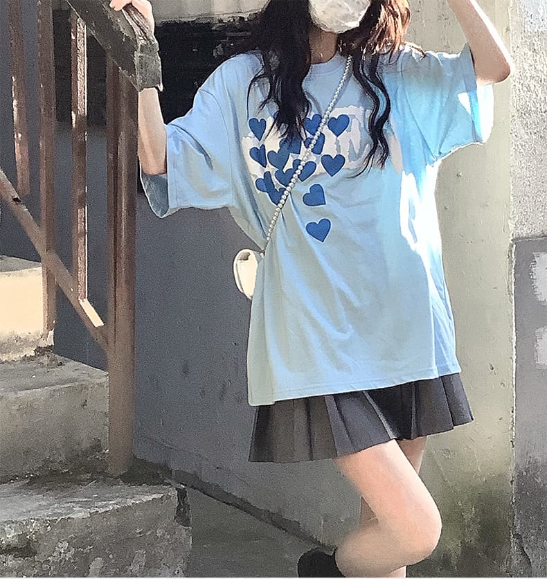 ふんわりプリーツ制服スカート