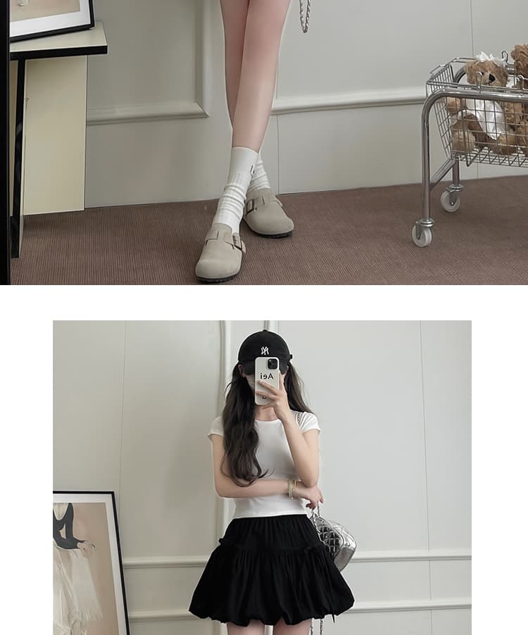スカート ふんわりバルーンミニスカート