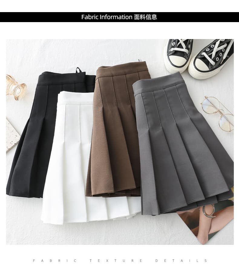 ふんわりプリーツ制服スカート