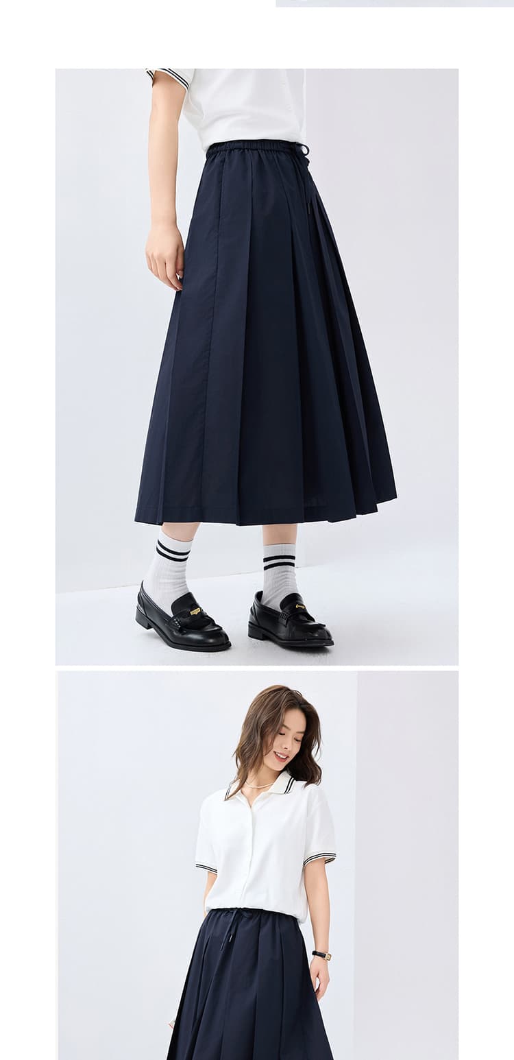 なめらかプリーツギャザースカート