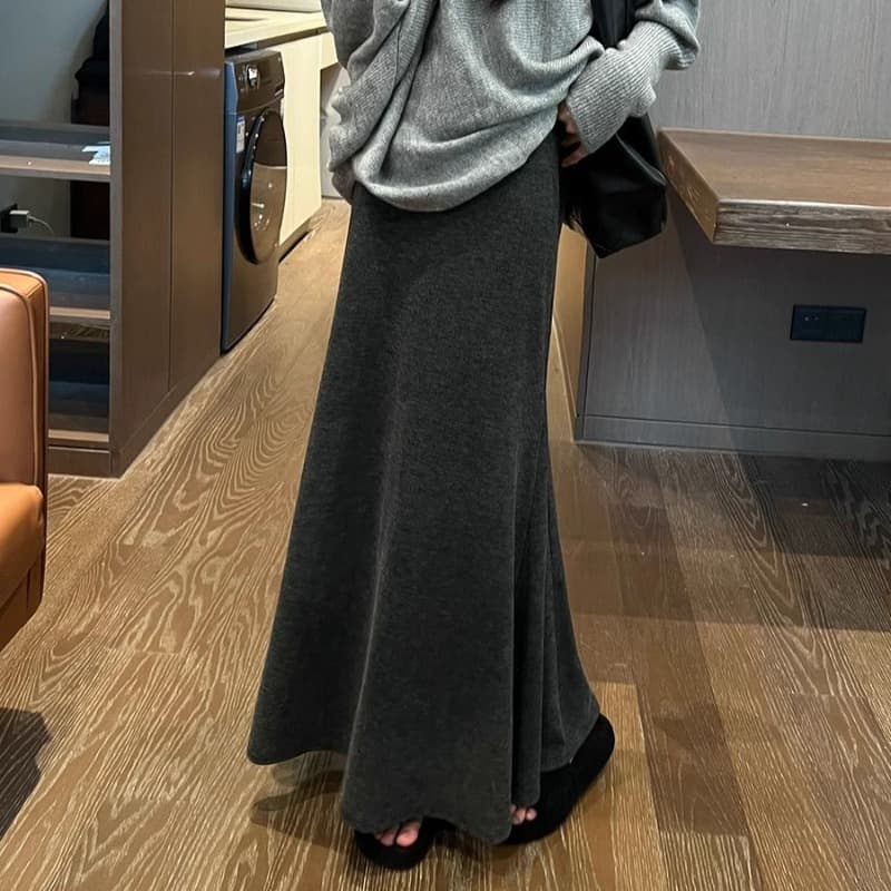 あったかニットマーメイドスカート