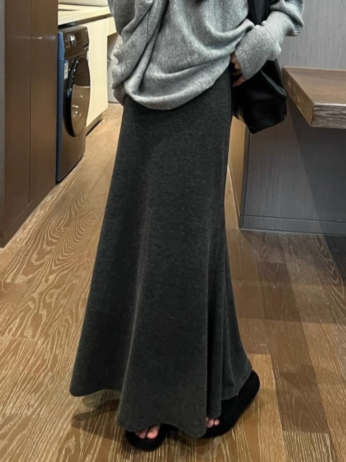 あったかニットマーメイドスカート