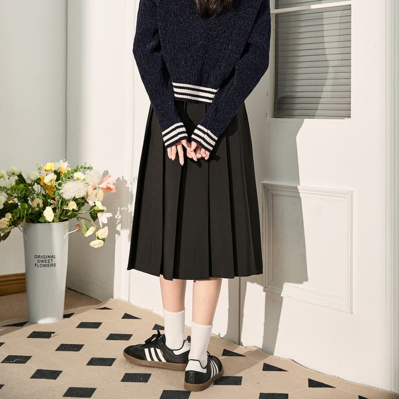 シンプル上品プリーツスカート
