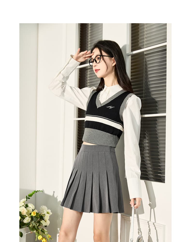 シンプル上品プリーツスカート