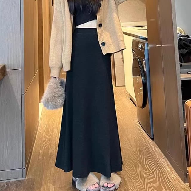 あったかニットマーメイドスカート