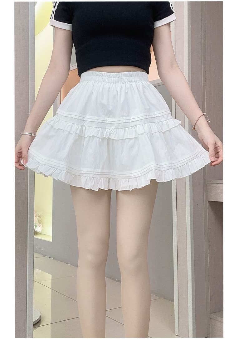 ふんわりティアードフリルスカート