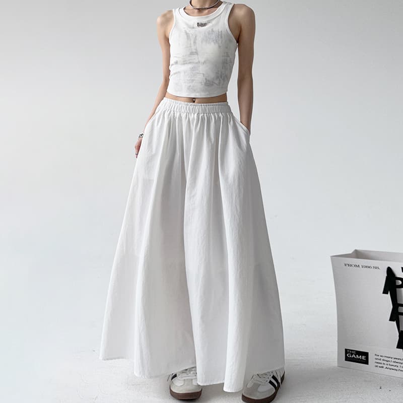 スカート ストリート風 ロング丈マキシスカート