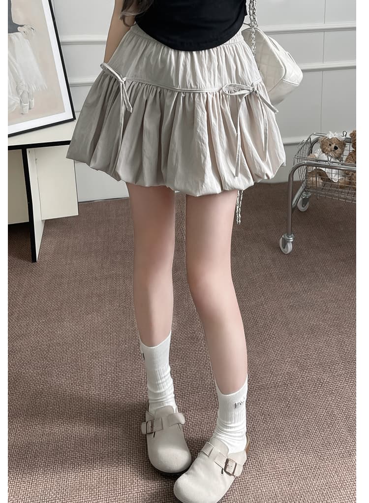 スカート ふんわりバルーンミニスカート