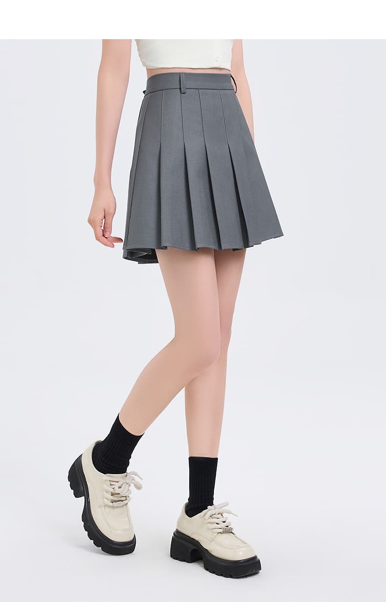 スカート クラシカルプリーツミニスカート