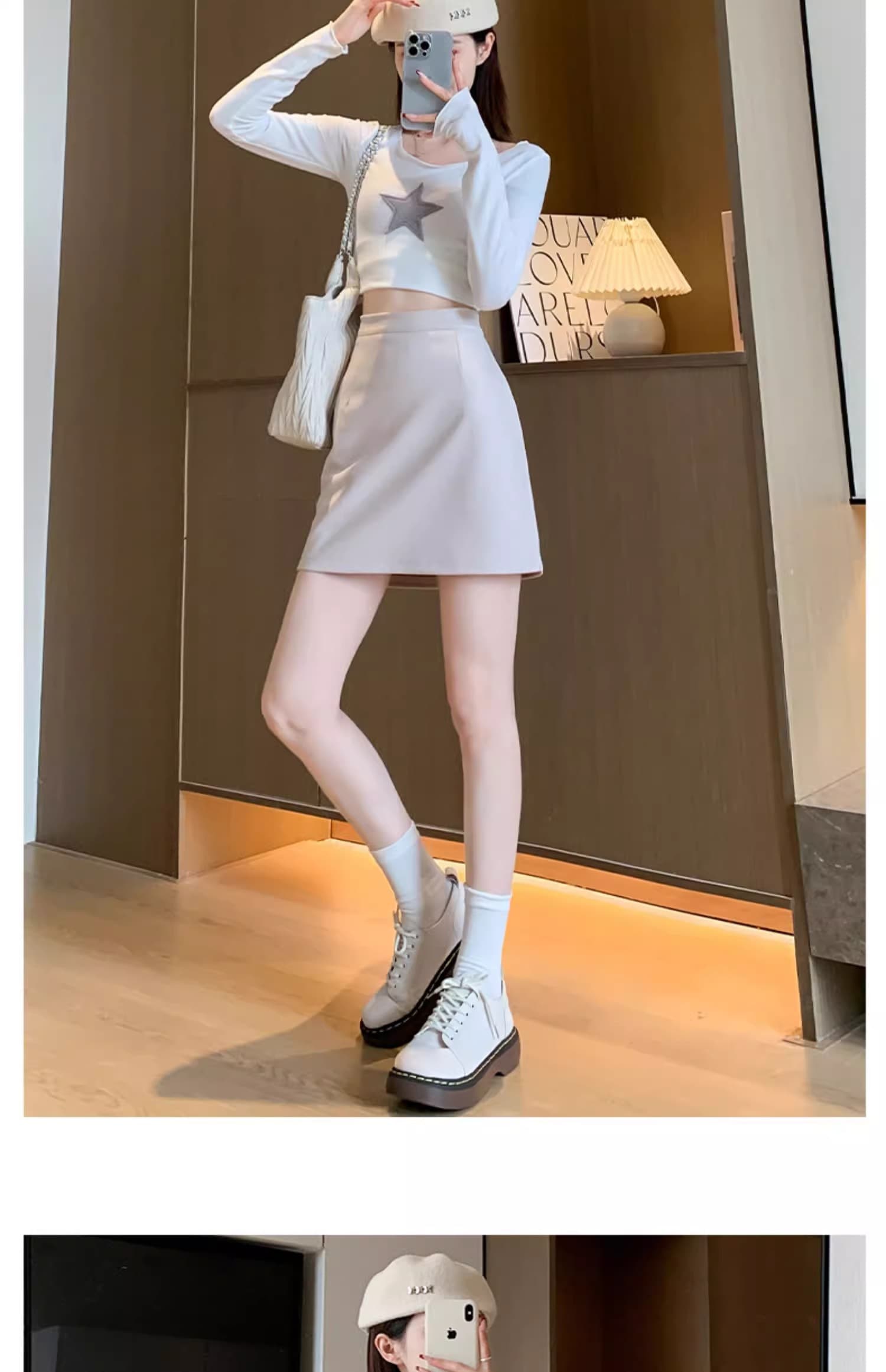 すっきりシルエットミニスカート