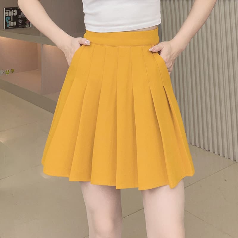 優美プリーツミニスカート