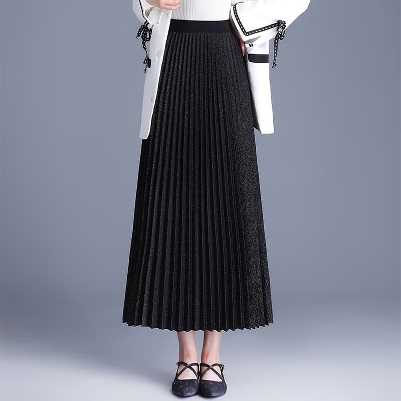 艶やかロングプリーツスカート