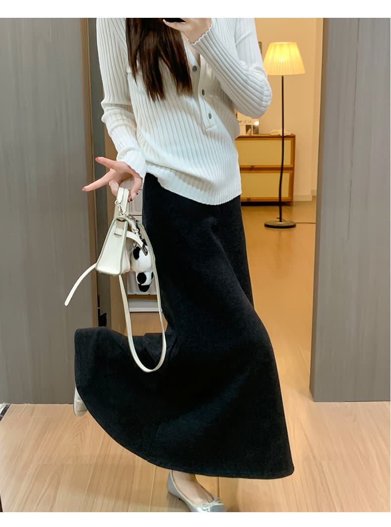 とろみマーメイドニットスカート