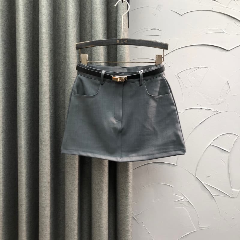 シンプル ベーシック ミニスカート