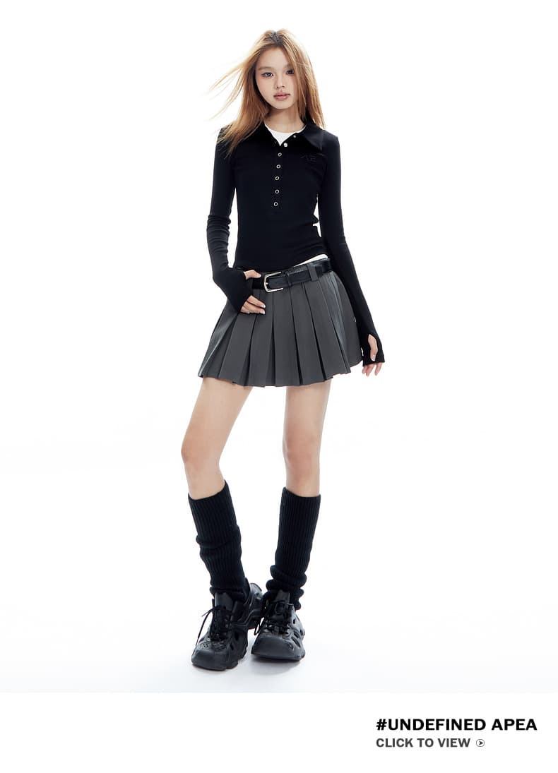 スカート プリーツミニスカート