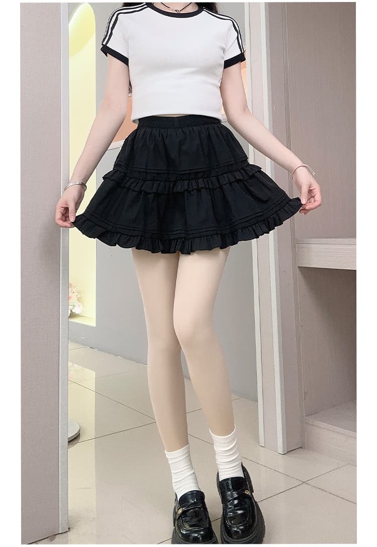 ふんわりティアードフリルスカート