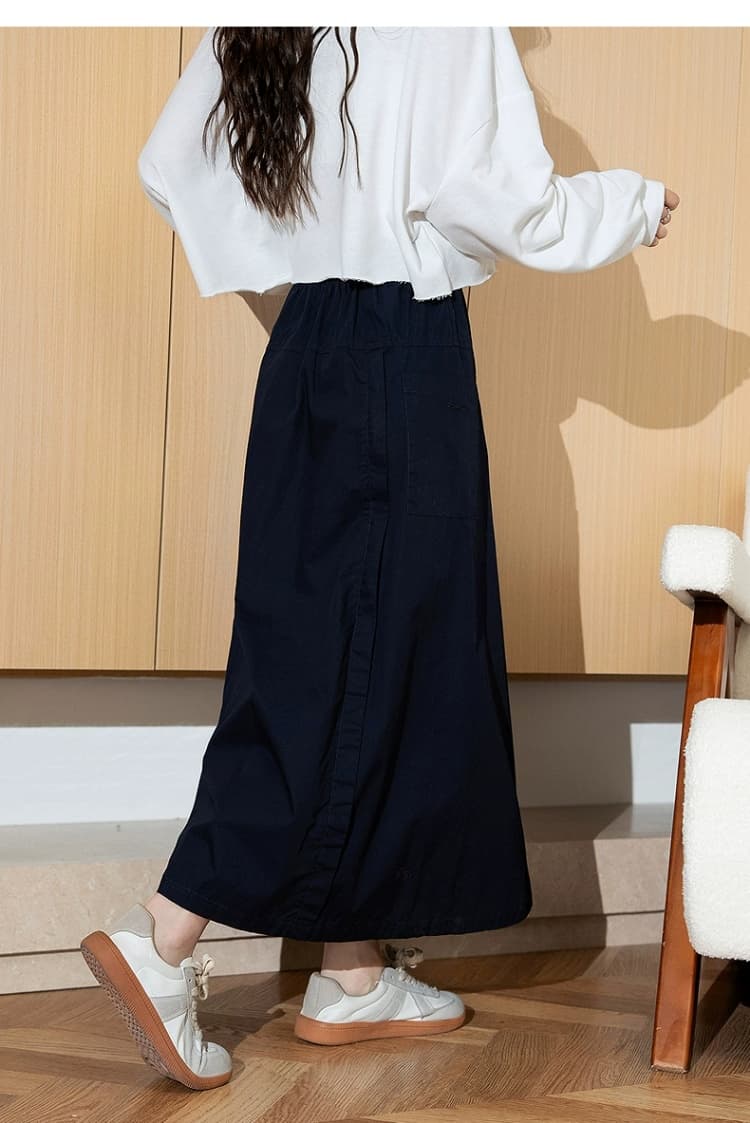 スカート ナチュラルゆったりマキシスカート