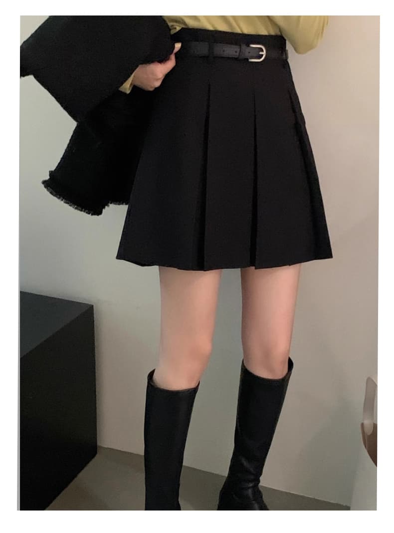 ベーシックプリーツミニスカート