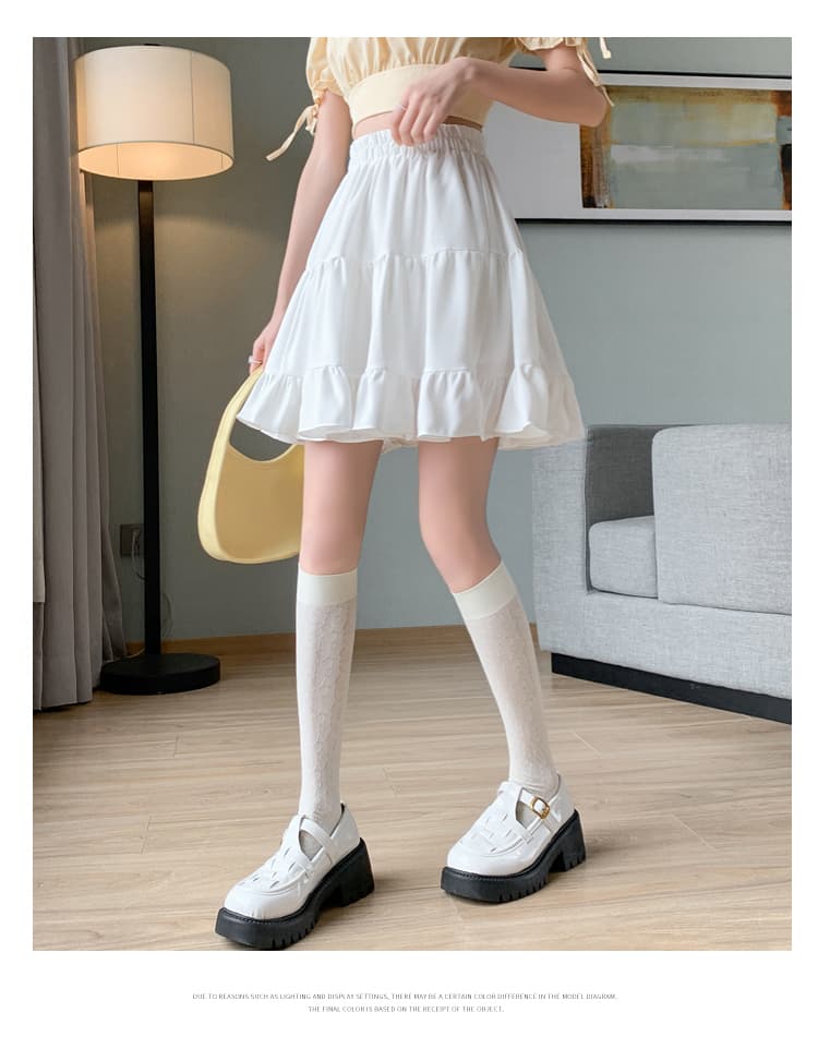 ティアードフリルプリーツスカート