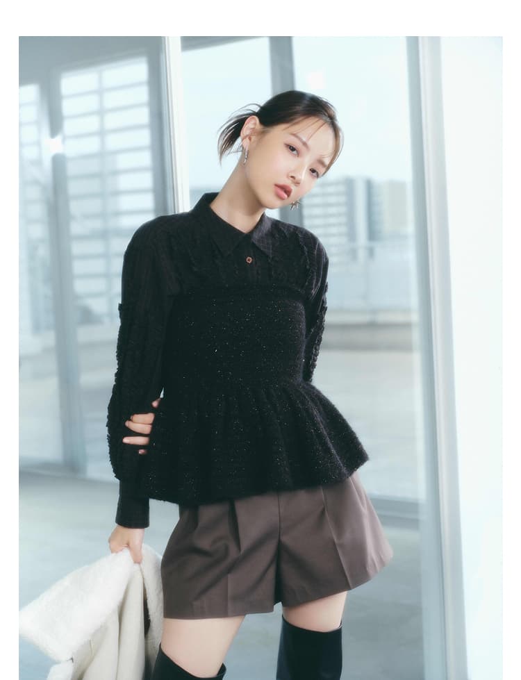 しなやかプリーツミニスカート