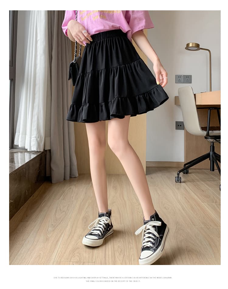ティアードフリルプリーツスカート