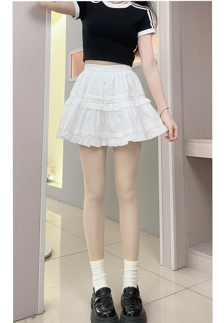 ふんわりティアードフリルスカート