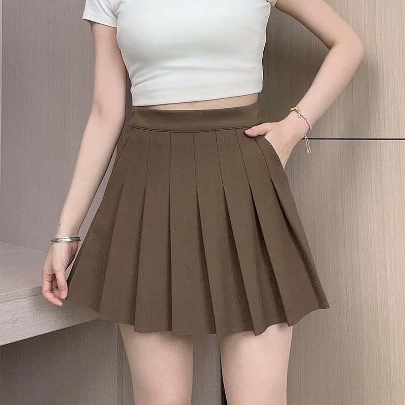 ふんわり優美プリーツミニスカート