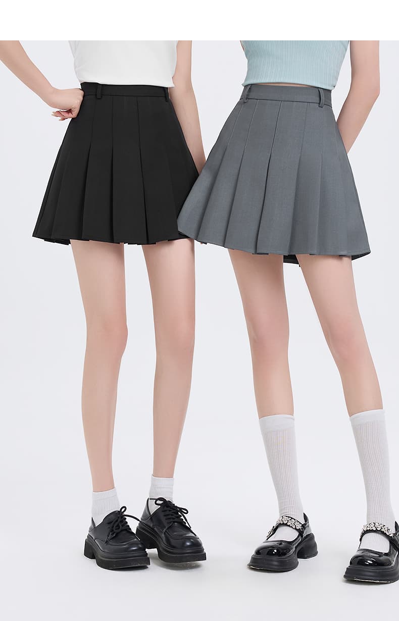 スカート クラシカルプリーツミニスカート